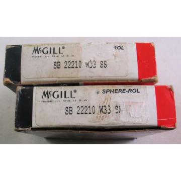 NEW McGill SB-22210-W33-SS Spherical Roller Bearing SPHERE-ROL®