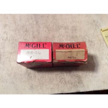 2- MCGILL  /bearings # MR-26 ,30 day warranty, free shipping lower 48!