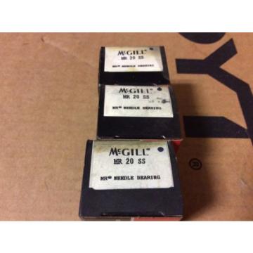 3-McGILL bearings#MR 20 SS ,Free shipping lower 48, 30 day warranty!