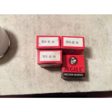 4- MCGILL  /bearings #MI-8-N,30 day warranty, free shipping lower 48!