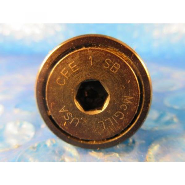 McGill CFE 1 SB Stud Cam Follower, 1&#034; Roller Diameter, Hex Hole End #3 image