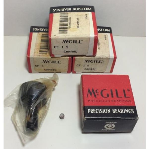 McGill Precision Bearings CamRol CF1S Cam Follower NIB Set Of 4 #5 image